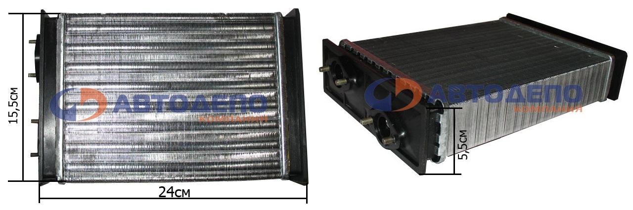 Радиатор печки HR-204 /NISSAN DIESEL CM87 FE6 5T '88-'93/ AD на  