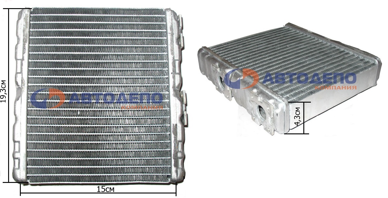 Радиатор печки HR-205 /NISSAN DIESEL MK251 5T 98/[27140-30Z01] AD на  