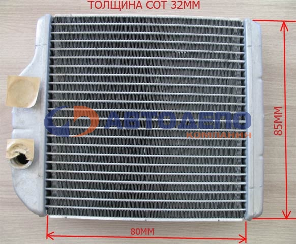 Радиатор печки HR-107 /TOYOTA IPSUM SXM10, SXM15,  CALDINA ST195 4WD '92-'02,  CORONA '92-'96/ AD /толщина 32/ на  