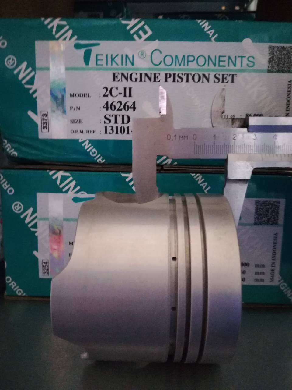 Поршня 2CT/2C-II STD 46264 TEIKIN {86, 0/2, 0-2, 0-3, 0 /d=27}{высокие CM30 '88-'92} на  