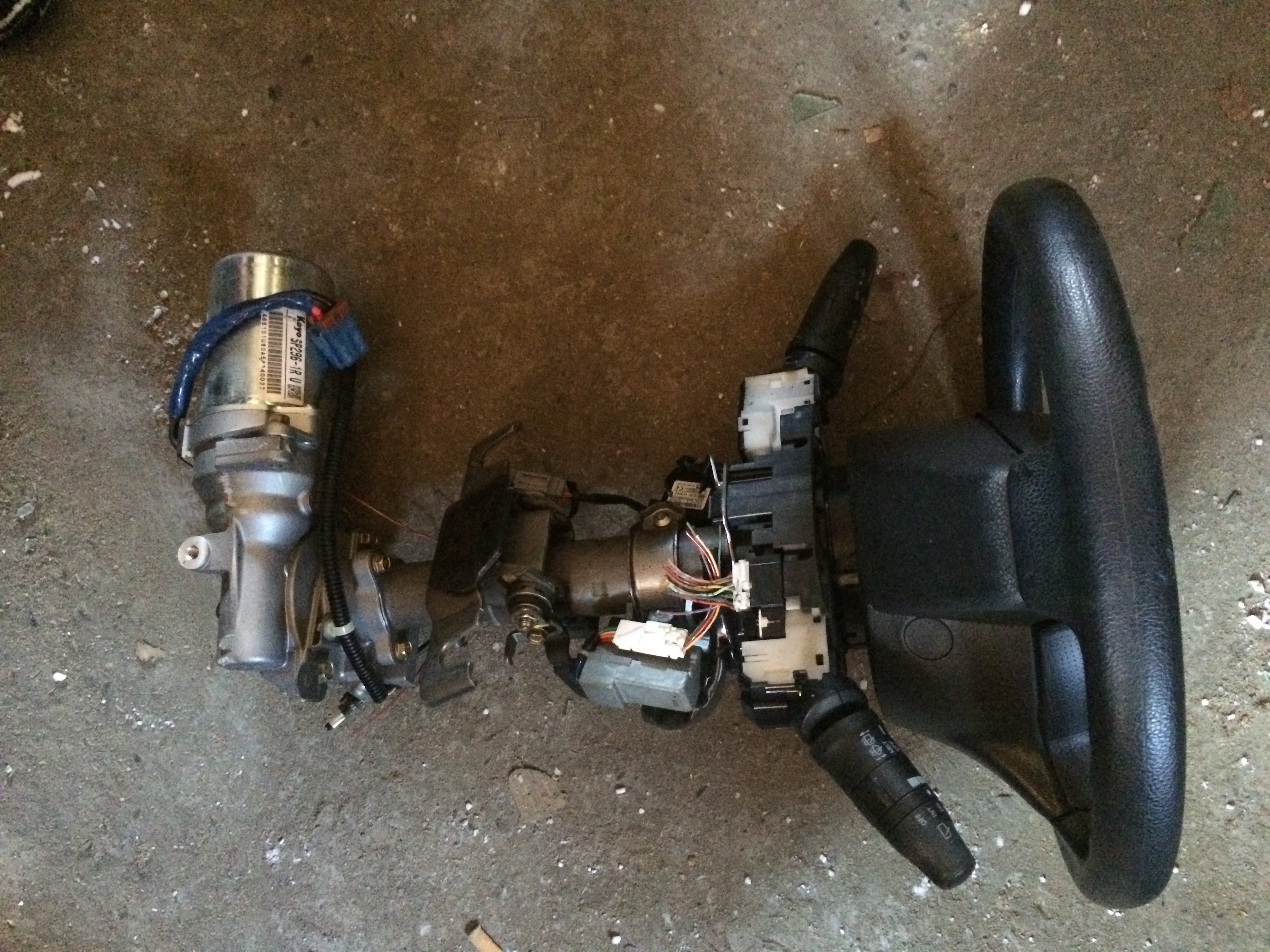 Рулевая колонка NIS NOTE E11 /Руль с Airbag,  замок зажигания,  гитара.эл.усил./ [б/у] на NISSAN NOTE