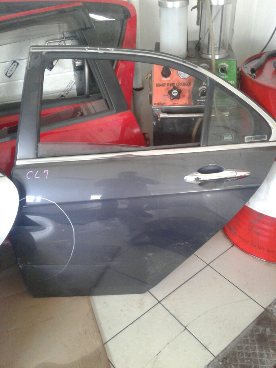 Дверь HON ACCORD CL7 ('04) REAR LH /Графит - темно-серый/ [б/у] Коцка! на HONDA ACCORD