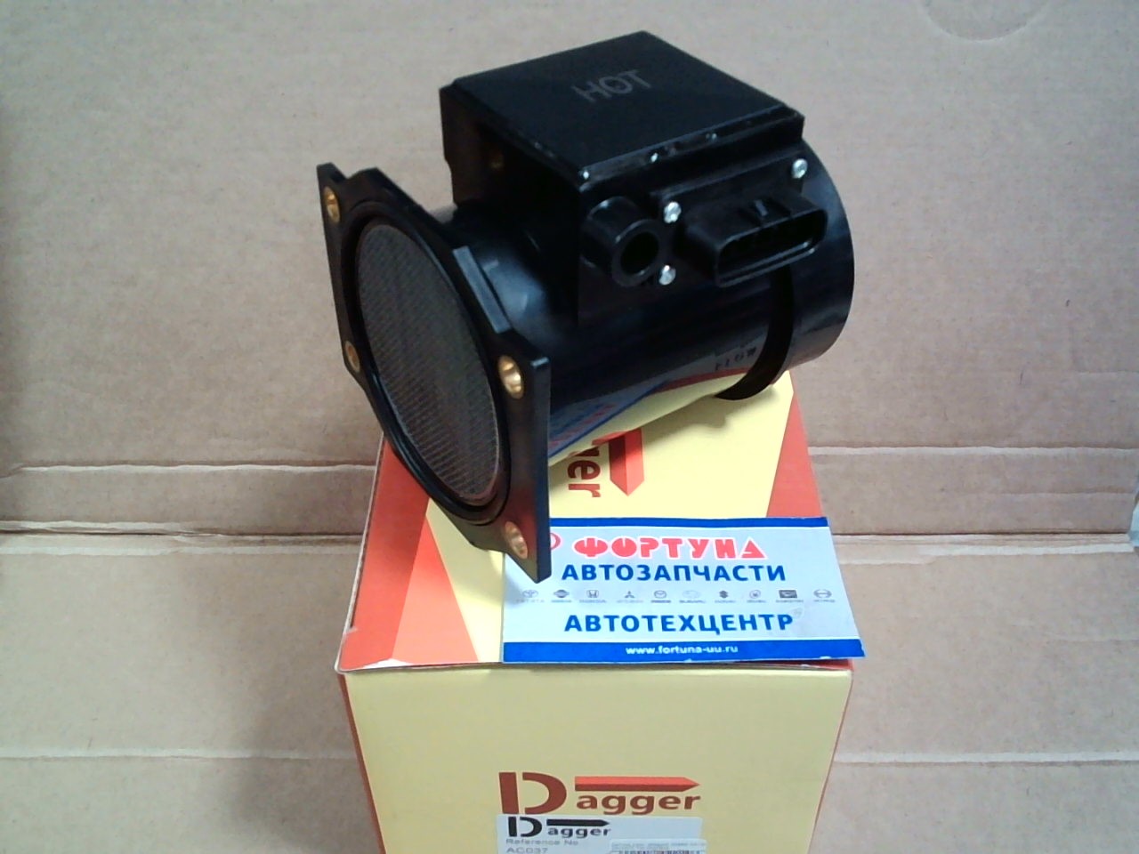 Датчик расх. воздуха 22680-AA160 (AC037) DAGGER /Impreza BHE, BH9, GC8, GF8, BD4, BD5 EJ20H,  EJ20G,  EZ30/ на  